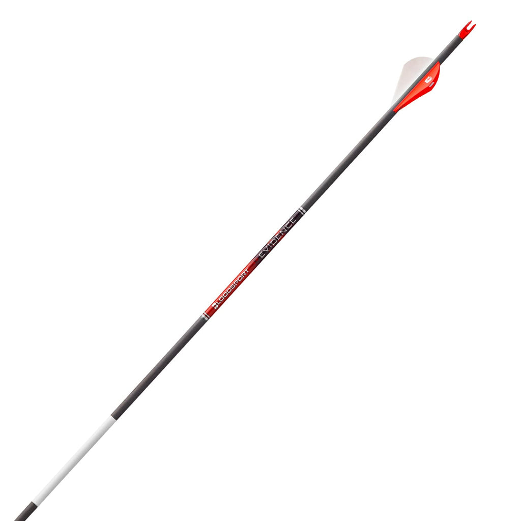 Bloodsport Evidence Arrow, 165'' Micro-Diameter, 001'' Straightness, 6 Pack, 350 Spine