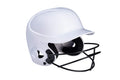 Mizuno MVP Series Solid Batting Helmet with Fastpitch Softball Mask, Large/X-Large, White