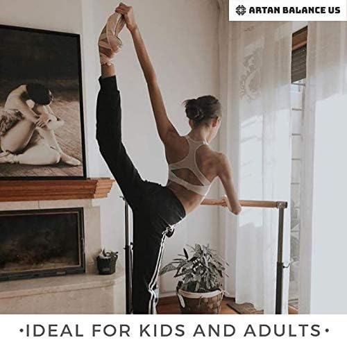 Ballet Barre Portable For Home Or Studio, Freestanding Adjustable Bar For Stretch, Balance, Pilates, Dance Or Active Workouts, S