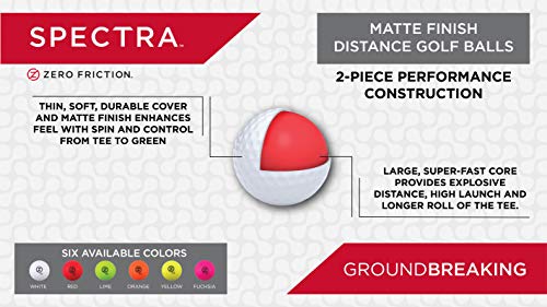 Zero Friction Men'S Supertube Golf Kit (Includes 3 Golf Balls, 1 Universal Fit Glove, And Pack Of Golf Tees), Neon Orange