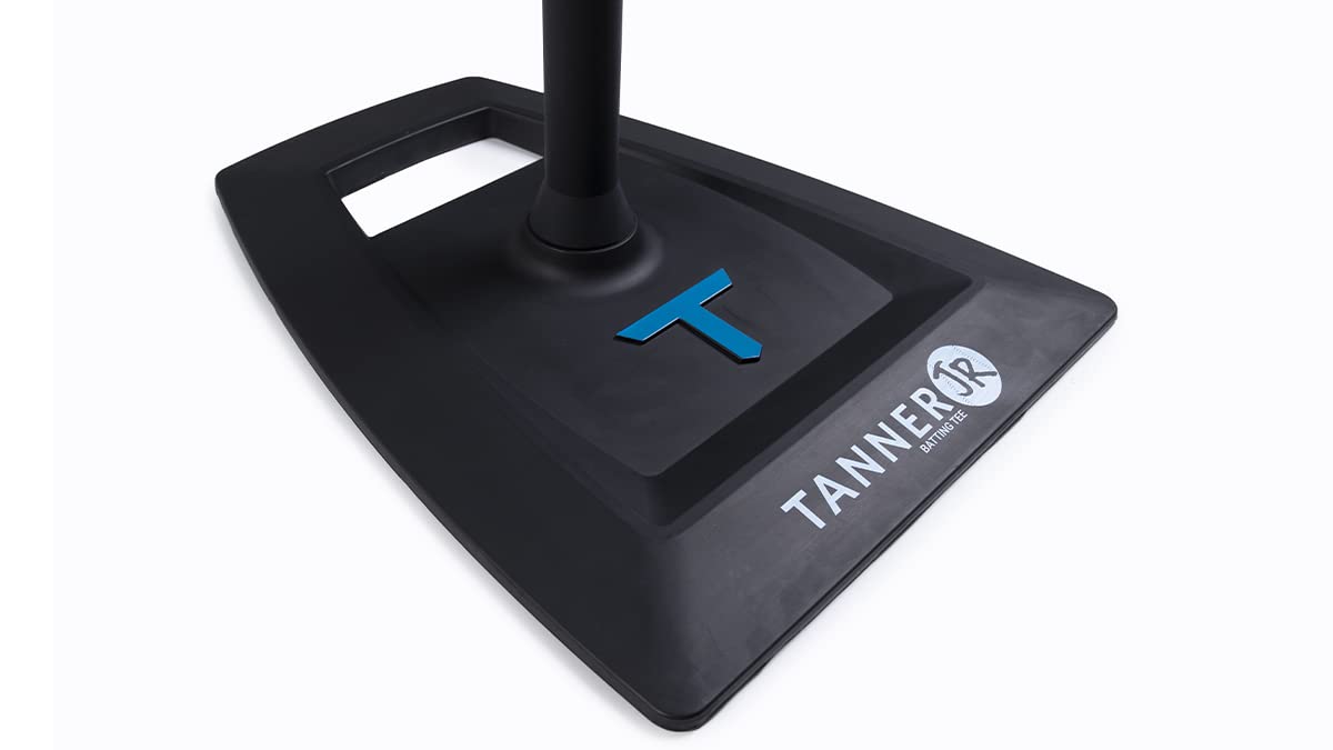 Tanner Jr. Batting Tee for Kids and Toddlers. Durable Youth T Ball Tee T Ball Stand with Easy Height Adjustments and Flexible Ru