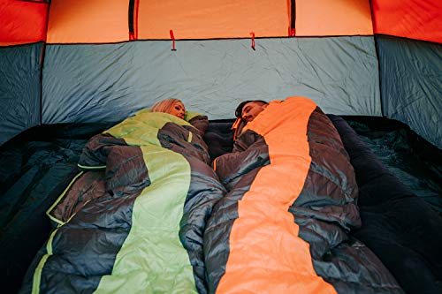 Stansport Glacier Mummy Sleeping Bag 3.1 Lb, Orange, 86'' L X 34'' W