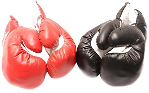 2 Pair Red Black 6Oz Youth Boxing Gloves For Kids