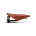 Brooks England Flyer, Touring Leather Handmade Bike Saddle With Suspension Springs, Honey, One Size