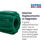 Scuba Choice Scuba Diving Tank Valve Knob - Round Shape, Green
