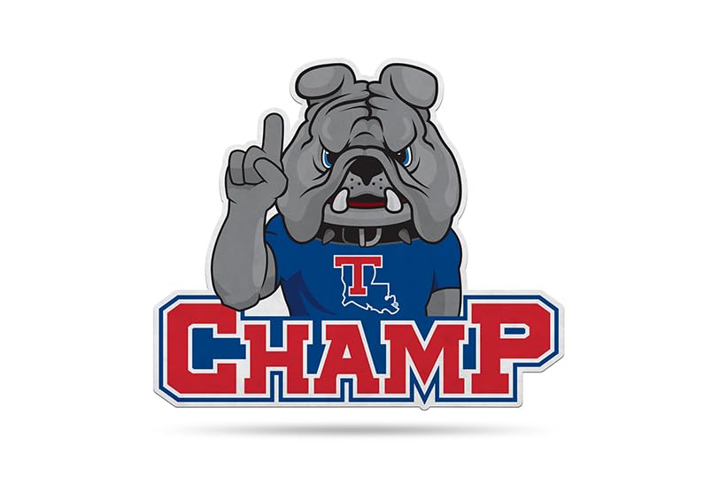 Rico Industries Ncaa Louisiana Tech Bulldogs Mascot Shape Cut Pennant - Home And Living Room D  Cor - Soft Felt Ez To Hang