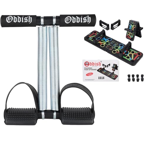 ODDISH; way to fitness Tummy Trimmer Double Spring finger fng Push Up Board Combo Pack for Men & Women  Abdominal Workout for H