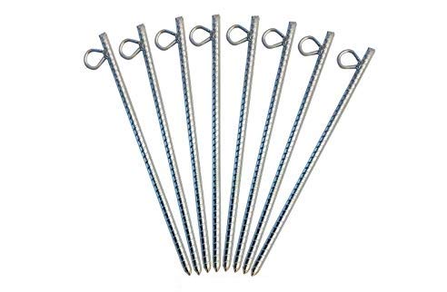 14'' Industrial Outdoor Party Tent Stakes And Ground Stakes (8)