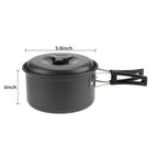 Shellkingdom Outdoor Camping Cooking Kit Portable Non-Stick Backpacking Picnic Pot And Bowl Open Fire Cookware Set For Outdoor H