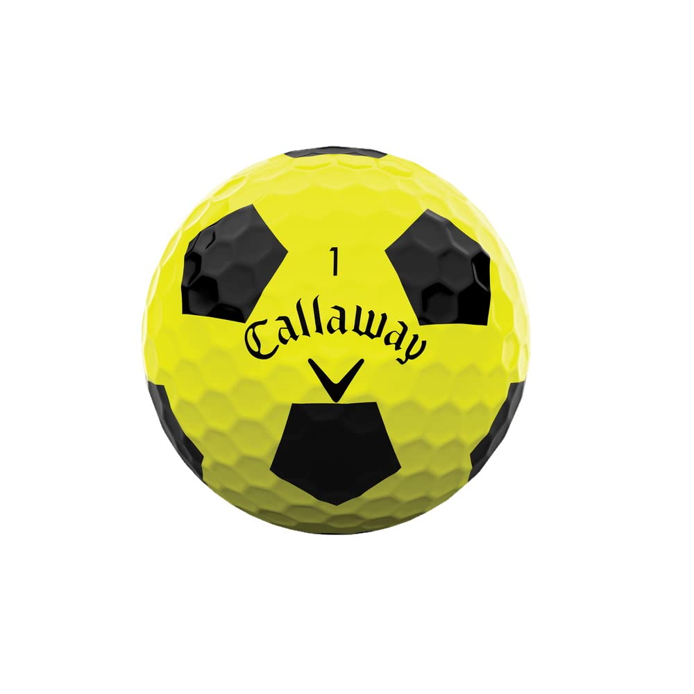 Callaway Golf 2022 Chrome Soft Golf Balls, Yellowblack Truvis