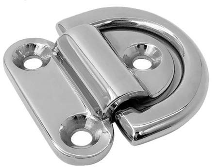 Marine Grade Stainless Steel Folding Pad Eye 11/32''