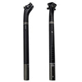 RXL Carbon Fiber Seatpost 27.2 MTB Offset for Road & Mountain Bike 3K Matte Grey 27.2/30.8/31.6mm (27.2 x 350 mm)
