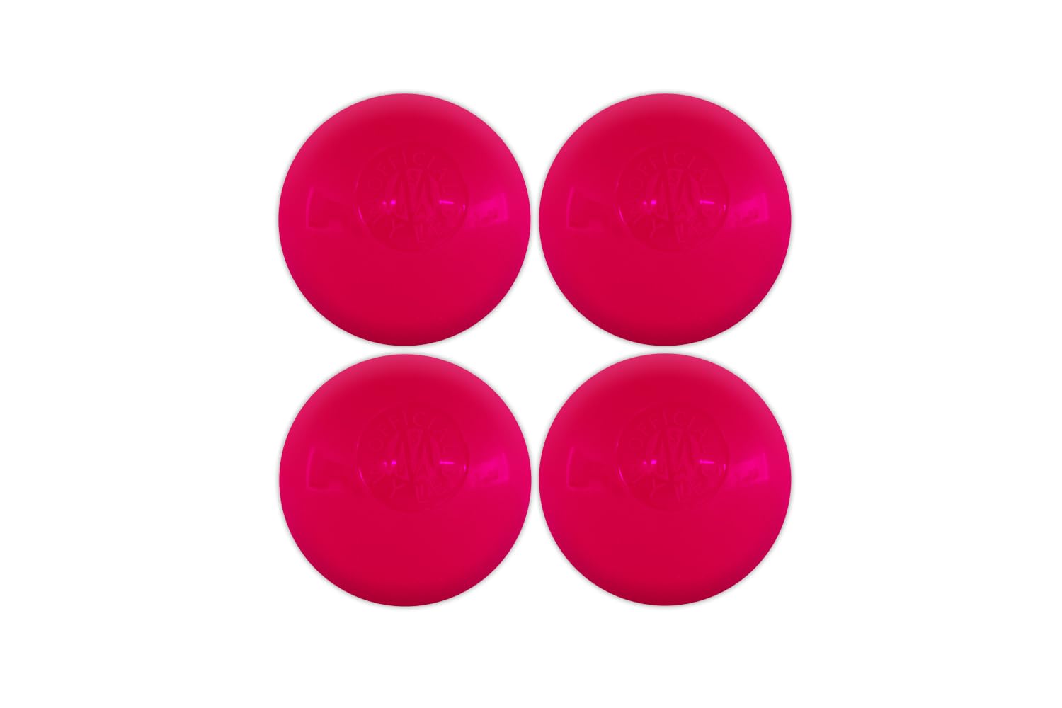 Mylec Pink Cool Roller Hockey Balls- 4 Pack