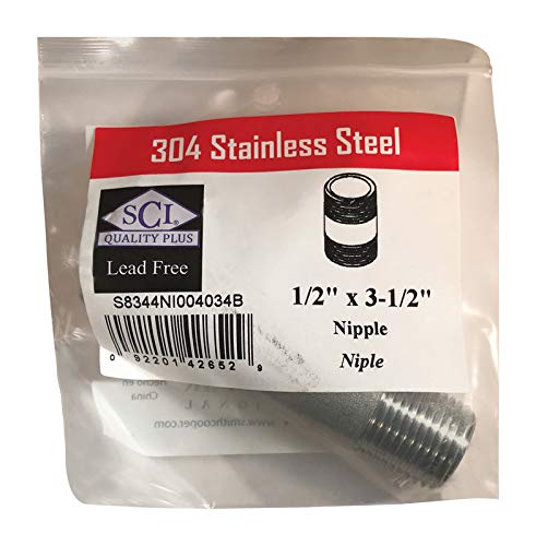 Nipple Ss 1/2'' X 3.5'' (Pack Of 1)