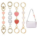 Palay 4Pcs Bag Extender Chain Golden Chain Extender For Bag 5.76.7 Inches Cute Charm Chain Strap For Bags Quick Connection Bag