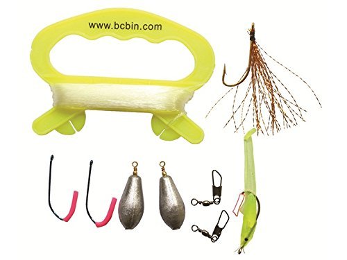Survival Fishing Kit - Compact Kit For Campers/Hikers (10 Pieces)