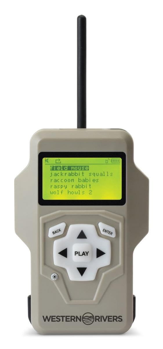 Western Rivers Mantis Pro 100 Compact Easy-To-Use Electronic Game Call - 4'' Reflex Loudspeaker For Hunting With Removable Remot
