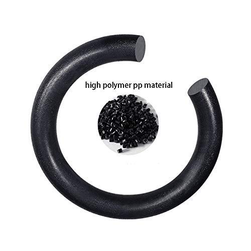 Ap Plus Ninja Warrior Rings - Set Of 2 Large Black Traverse Gymnastics Climbing, With Use On Obstacle Courses And Slack Lines, O