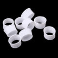 Merishopp 10 Pack Tennis Racquet Grip Ring Sweat Absorbing Badminton Grip Band White