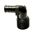 Ecopoly 32803 Male Elbow, 1/2'' X 1/2'' Mpt, 0.5'' Id, Crimp, Plastic (Pack Of 5)