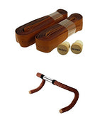 Brooks Saddles Leather Bicycle Bar Tape With Plugs (Antique Brown)