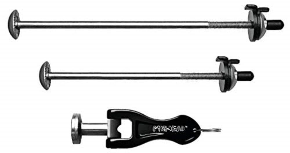 Pinhead Bicycle Locking Skewer Set, 2 Pack, Silver (Ph-110)