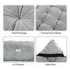 Redcamp Cot Pads For Camping, Thicker Soft Comfortable Cotton Sleeping Cot Mattress Pad 75''X29'', Grey