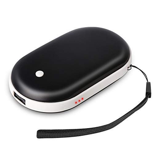 Electric Hand Warmer Rechargeable/ 5200 Mah Portable_Charger (Black)
