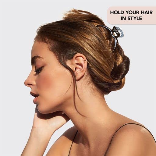 Kitsch Large Claw Clip - Big Open Shape Metal Hair Clips For Women  Stylish Large Hair Claw Clips  Jaw Clips Big Claw Clips For