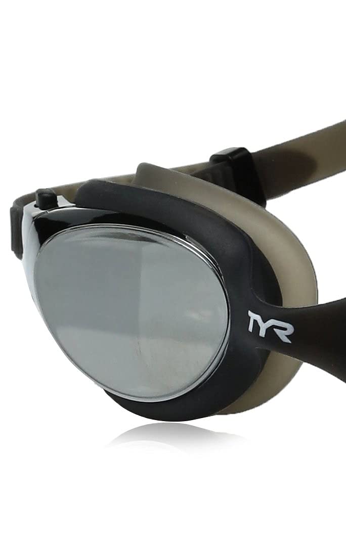 Tyr Vesi Mirrored Googles, Silver/Black, One Size
