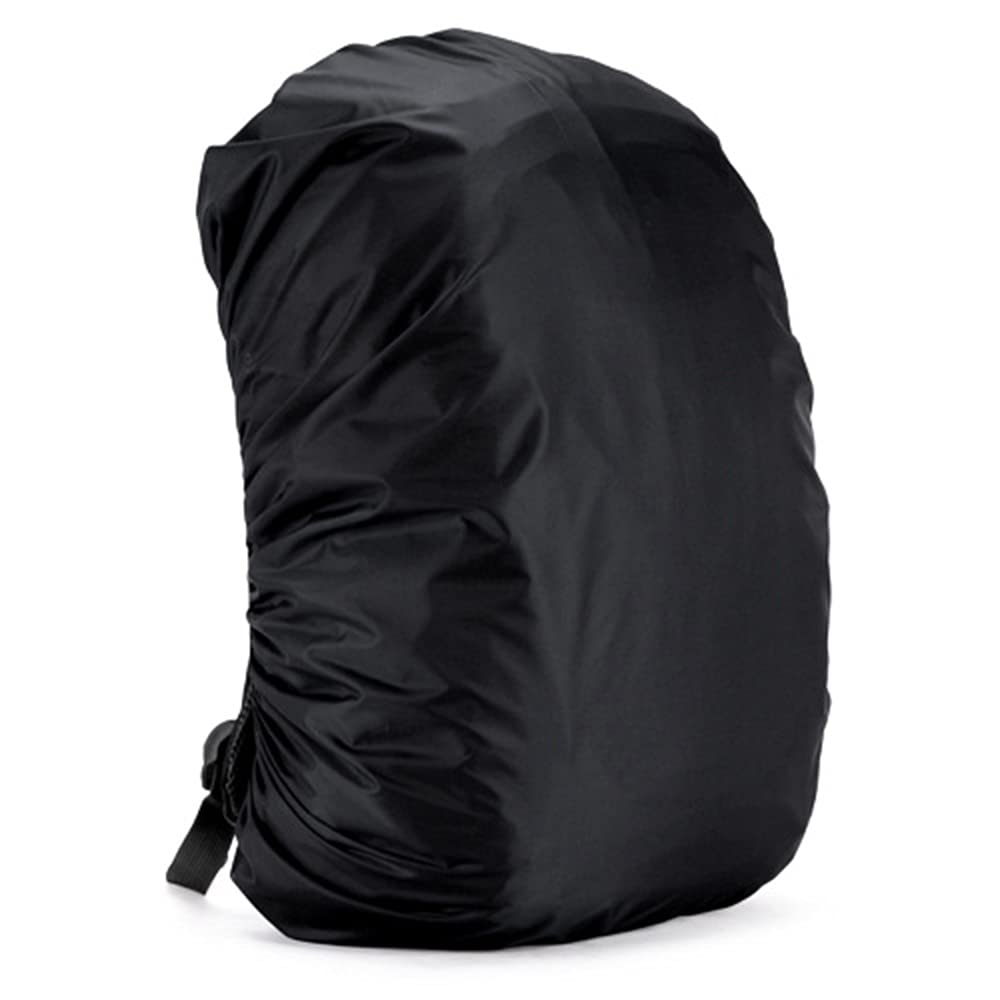 Silfrae Waterproof Rucksack Cover Backpack Rain Cover 30L-100L for Travel Climbing Hiking (Black, 50L-60L)