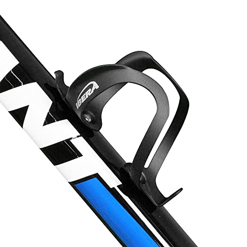 Ibera Bicycle Lightweight Aluminum Water Bottle Cage, Black