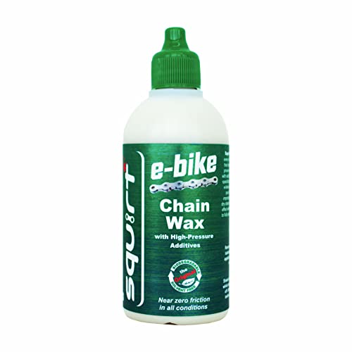 Squirt E-Bike Chain Wax With High-Pressure Additives For E-Bikes - Ebike Chain Lubricant For Wet & Dry Conditions - E Bike Chain