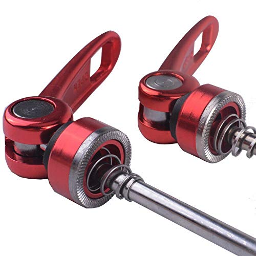 Zsling 1 Pair Bicycle Skewers Ultralight Quick Release Skewers Front Rear Set 110/135Mm For Mtb Road Bike Blue