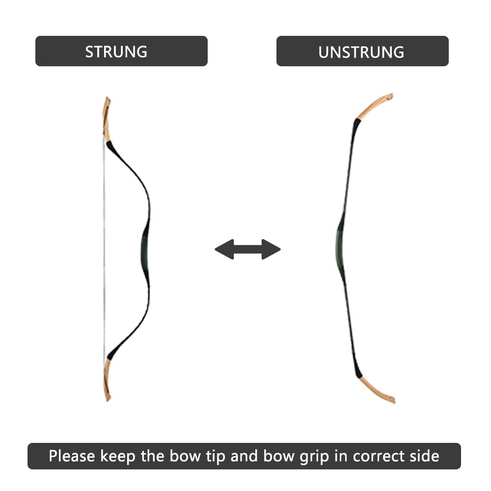 Af Archery Turkish Recurve Bow, 53 Traditional Horse Bow, Mounted Archery And Precision Shooting,Suitable For Entry Into Adults