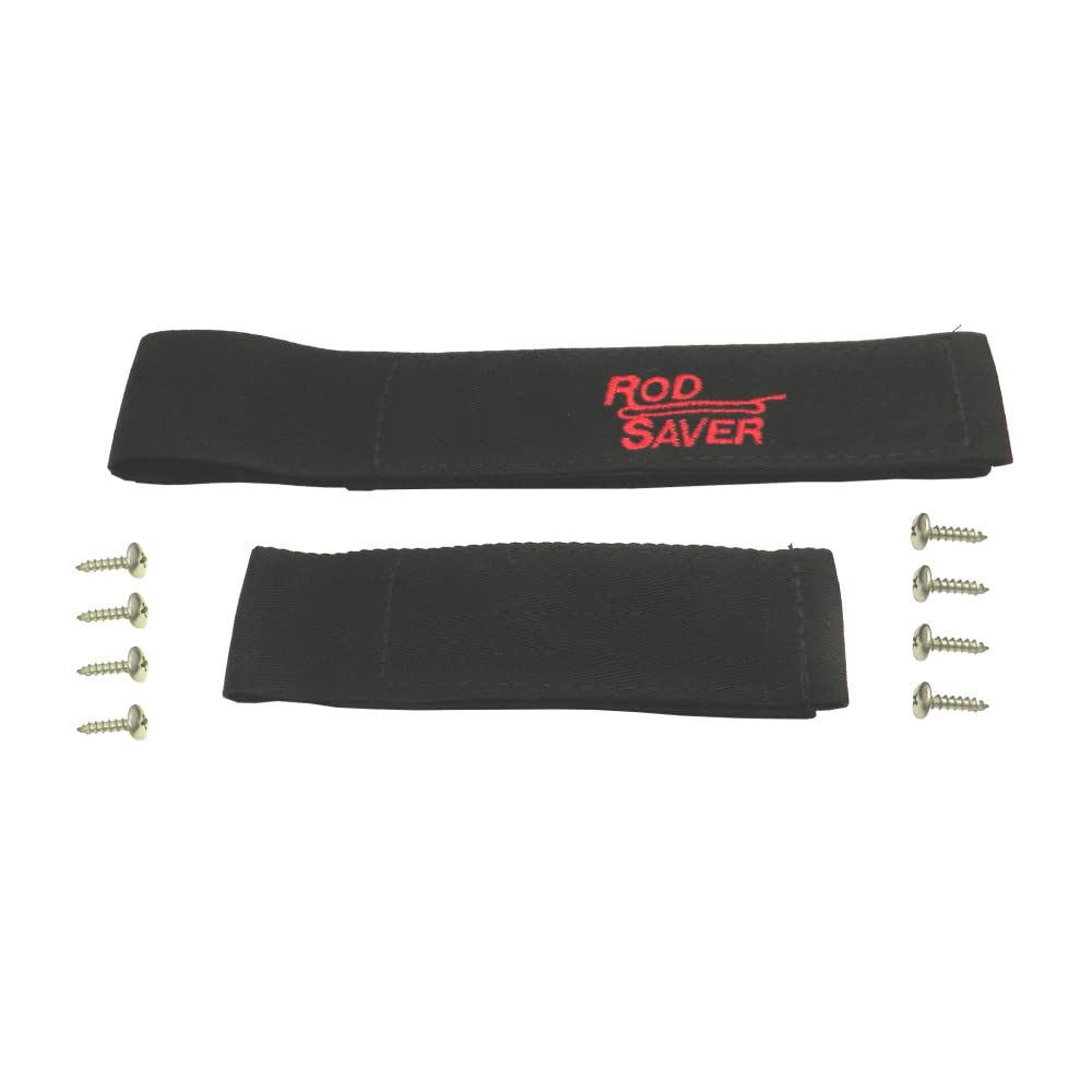 Rod Saver 10/6Rs Original Marine Rod Saver Set With 10-Inch And 6-Inch Straps, 2-Pieces, Black Finish