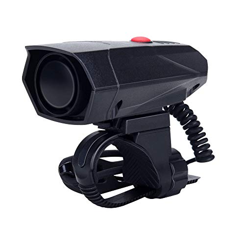 Daway A14 Loud Electric Bike Horn - 5 Modes Sound 110 Db Bicycle Cycling Handlebar Ring Alarm Bells With Free Screwdriver, Pract