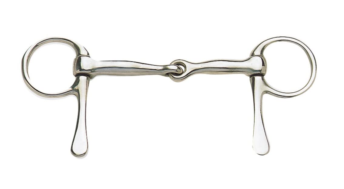 Challenger Ss Pony Mini Horse Driving Liverpool Half Cheek 4'' Snaffle Mouth Bit 35333-4