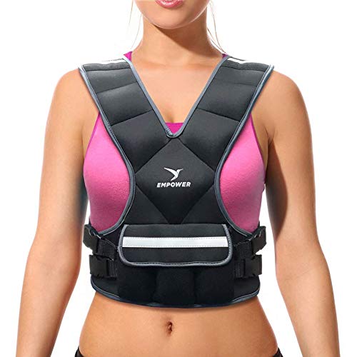 Empower Weighted Vest For Women - Workout Vest - Fixed 8Lbs Or Adjustable 10-12-14-16Lbs - Adds Resistance To Strength Training,