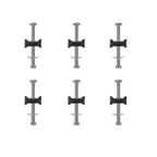 6 Pack 6Mm X 83Mm Trampoline Screws Steel Trampoline Screws Long Screw Trampoline Replacement Parts Trampoline Accessories Enhan