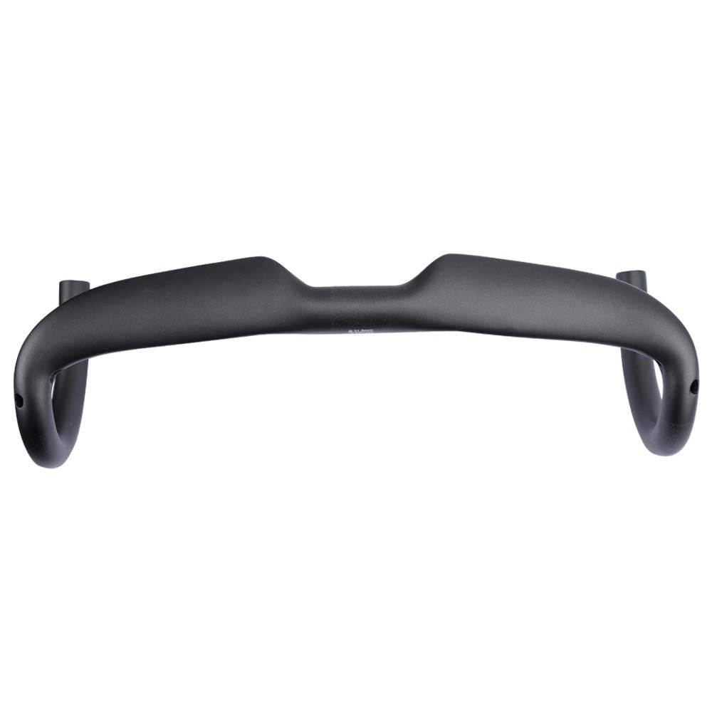Road Bike Handlebars Alfa Pasca Carbon Handlebars Road Bike Drop Bars Racing Bicycle Handlebars Lightweight 31.8 Black Ud Matte