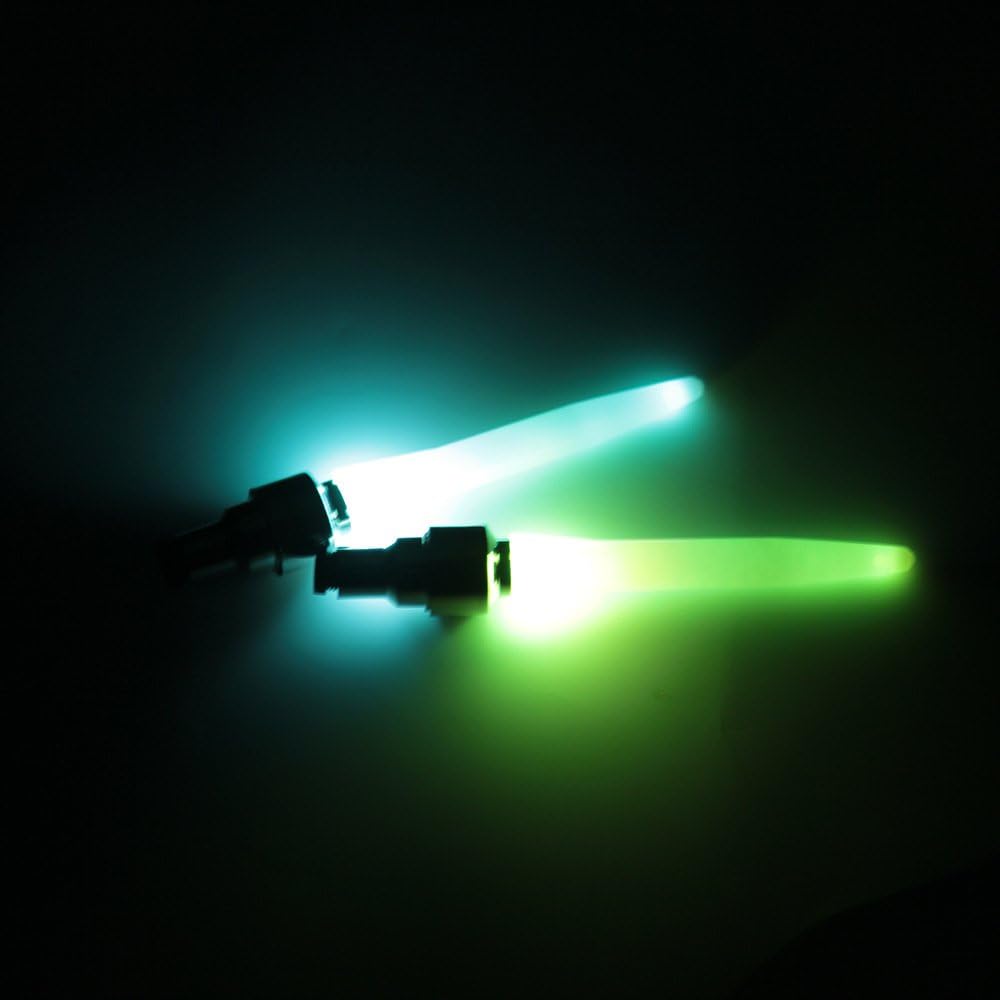 4 Pack Of Led Flash Tyre Wheel Valve Cap Light For Bike Bicycle Motorbicycle Wheel Light Tire