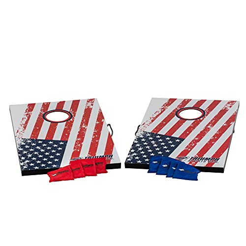 Triumph Sports Triumph Patriotic Classic 2X3 Cornhole Set - Includes 2 Patriotic Boards, 8 All-Weather Cornhole Bags