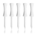 Zivisk Bamboo Golf Tees 3-1/4 Inch 100 Count Wooden Tall Step Down Castle Tees Golf (White,83Mm)