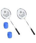 Cosco Cb885 Badminton Racket Pair With Plastic Grip ( Pack Of 2 ) Multicolor