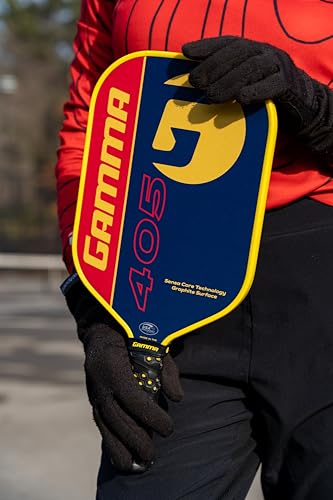 Gamma Polycore Series, Enhanced Pickleball Paddles, Graphite, Composite Power, Honeycomb Grip, Made In The Usa, 405 Red,Yellow,B
