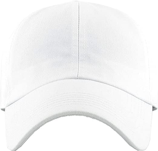 Missby Unisex Men & Women Cotton Baseball Cap (Free Size) (White)