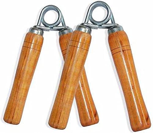 Gmefvr Exercise Hand Strengthener/Hand Grip Wooden Handle For Men, Women, Kids Pack Of 2
