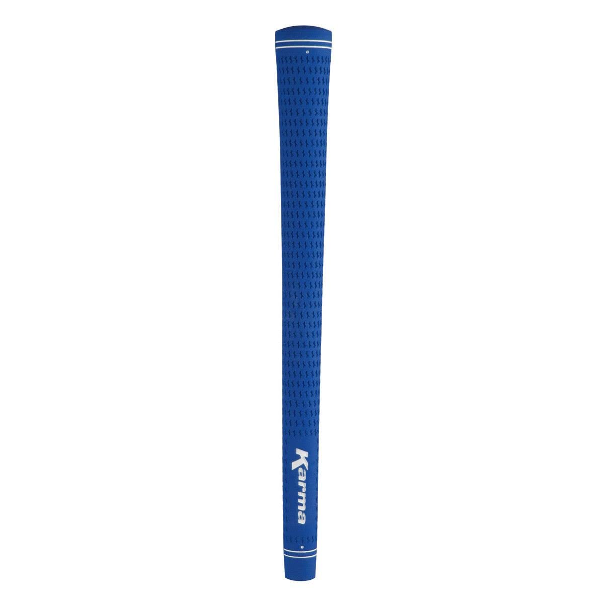Karma Velour Blue Standard Golf Grip Kit (With 13 Golf Grips, Tape Strips, Solvent, Rubber Shaft Clamp)
