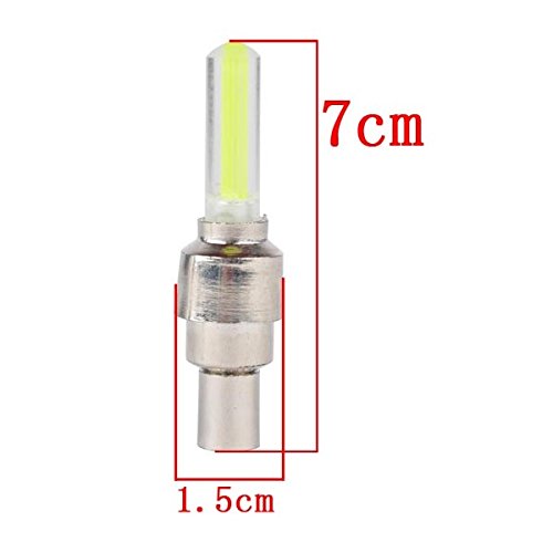 Dkiigame 10 Pack Of Led Flash Tyre Wheel Valve Cap Light For Bike Bicycle Motorbicycle Wheel Light Tire (2 X Red, 2 X Yellow, 2